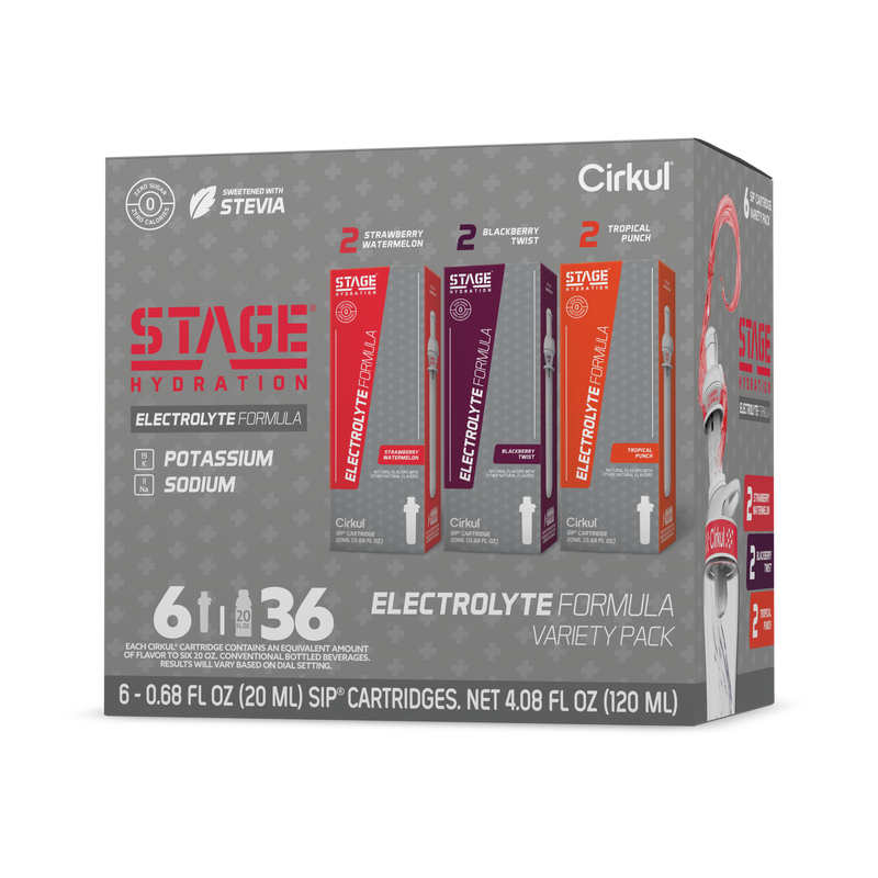Zero-Calorie Stage 6-Pack Variety Pack 4ZSP - Sugar-Free Fruit Flavor Cartridge Refill - Default Title