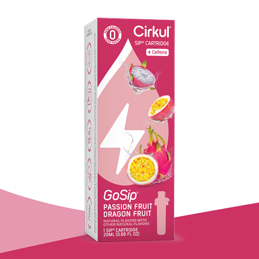Zero-Calorie GoSip Passion Fruit Dragon Fruit CWFH - Vitamin-Infused Natural Refreshing Flavor Core - Default Title