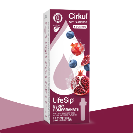 Vitamin-Infused LifeSip Berry Pomegranate (Stevia) ZYW1 - Sugar-Free Fruit Flavor Cartridge Refill - Default Title
