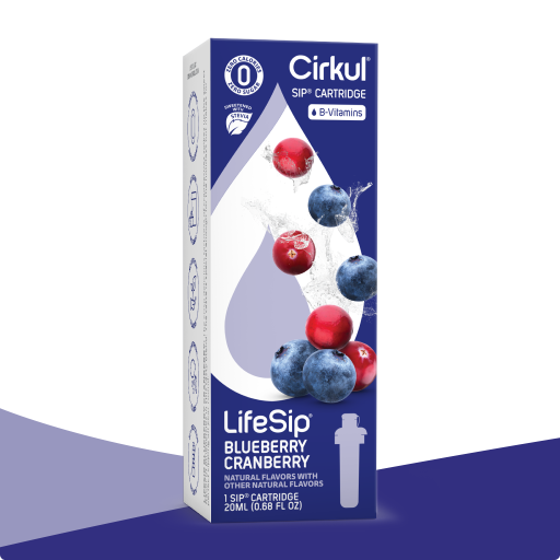 Vitamin-Infused LifeSip Blueberry Cranberry (Stevia) PE8M - Electrolyte Hydration Enhanced Taste Cartridges - Default Title