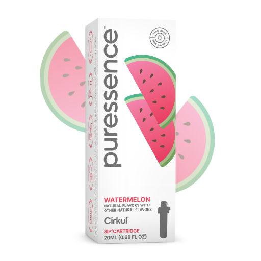 Natural Fruit Flavored Puressence Watermelon (Unsweetened) P6E5 - Zero-Calorie Multi-Flavor Sip Pods for Water Bottle - Default Title