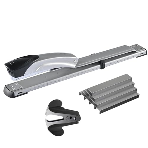 Classic Long Reach Stapler,with 2000 Staples & Stapler Remover