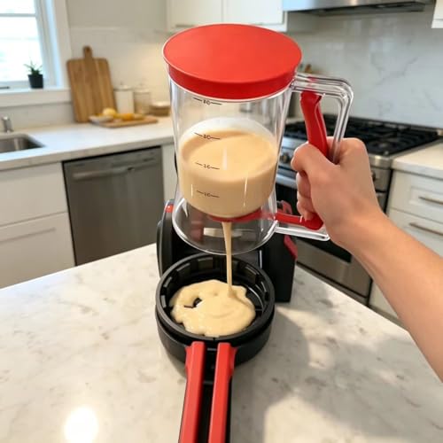 Eco-Friendly BBSTARZ Pancake Batter Dispenser – 4-Cup Batter Dispenser with Collection