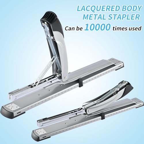 Classic Long Reach Stapler,with 2000 Staples & Stapler Remover