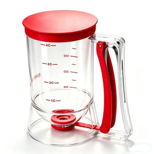 Eco-Friendly BBSTARZ Pancake Batter Dispenser – 4-Cup Batter Dispenser with Collection