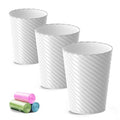 Minimalist Bathroom Trash Can, 3 Pack 1.8 Gallons