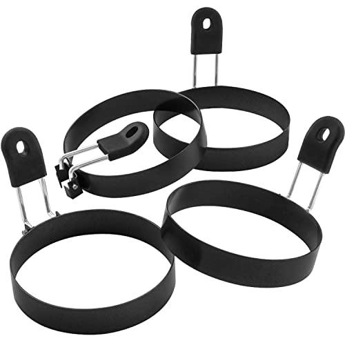 Smart Home COTEY Large 3.5" Nonstick Egg Rings Set of Kit