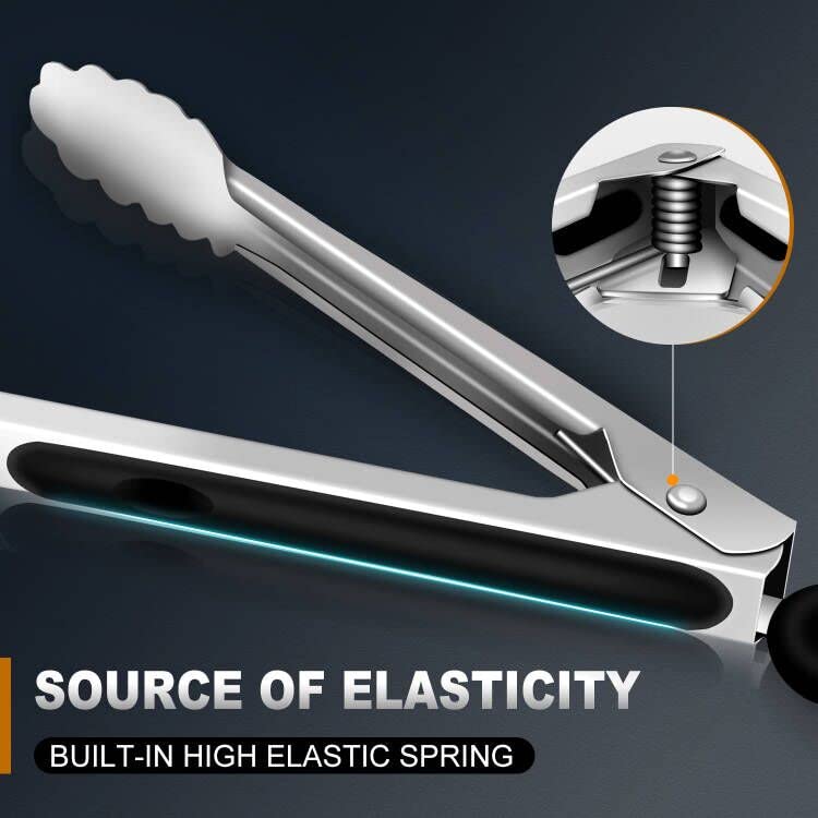 Eco-Friendly Tongs For Cooking - Heat Resistant 600 Set