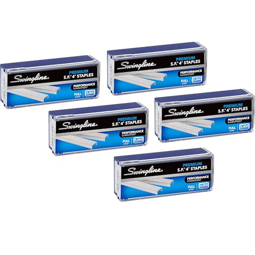 Swingline Staples, 5 Pack, S.F. 4, exclusive, 1/4" Set