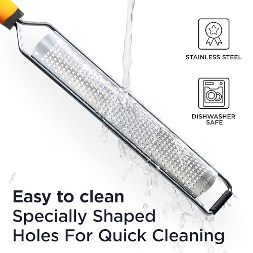 Eco-Friendly Deiss PRO Lemon Zester & Heavy Duty Cheese Grater & Set