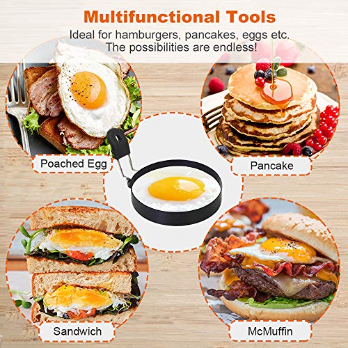 Smart Home COTEY Large 3.5" Nonstick Egg Rings Set of Kit