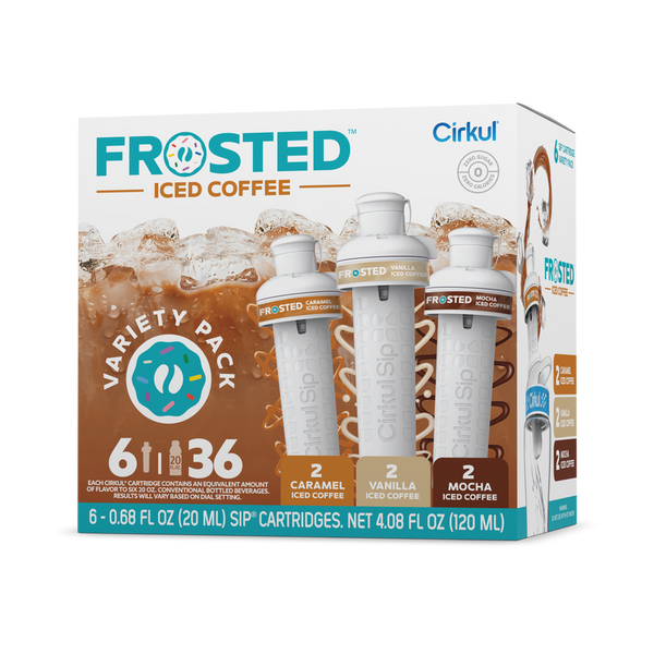 Vitamin-Infused Frosted Iced Coffee 6-Pack Variety Pack RAJT - Zero-Calorie Multi-Flavor Sip Pods for Water Bottle - Default Title