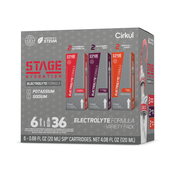 Zero-Calorie Stage 6-Pack Variety Pack 4ZSP - Sugar-Free Fruit Flavor Cartridge Refill - Default Title