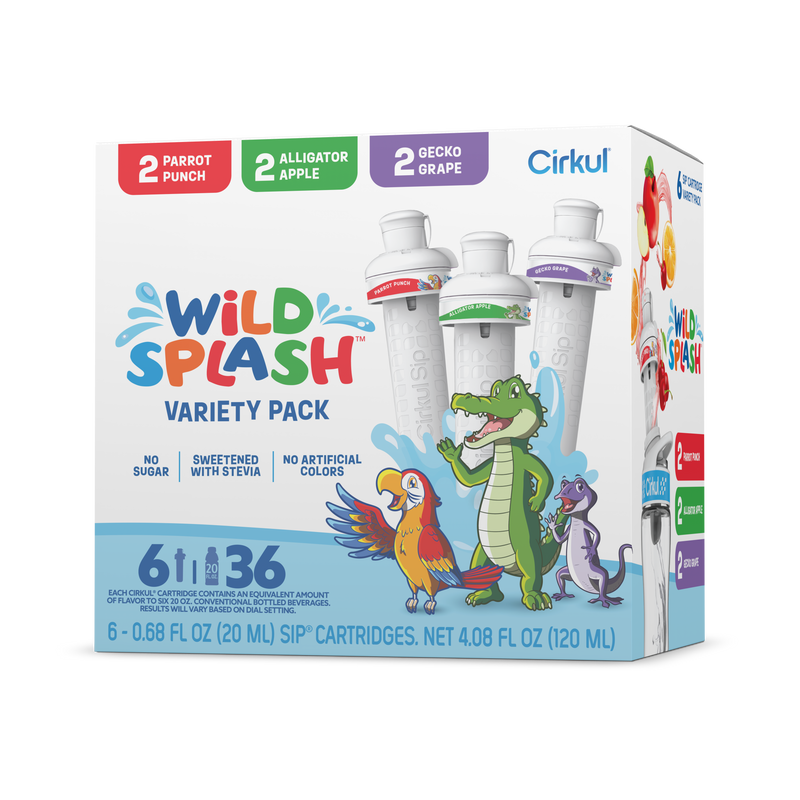 Refreshing Electrolyte Wild Splash 6-Pack Variety Pack 2TB7 - Sugar-Free Fruit Flavor Cartridge Refill - Default Title