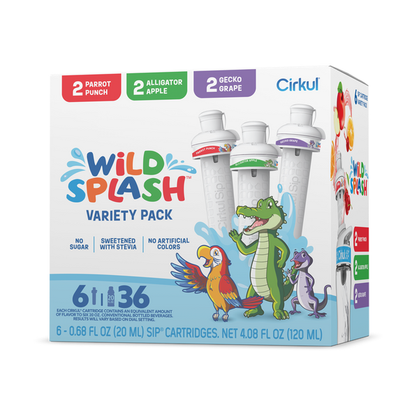 Refreshing Electrolyte Wild Splash 6-Pack Variety Pack 2TB7 - Sugar-Free Fruit Flavor Cartridge Refill - Default Title