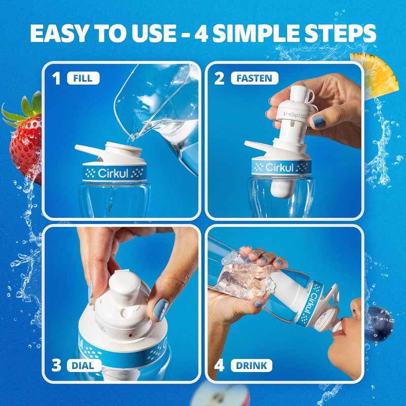 Natural Fruit Flavored LifeSip 6-Pack Variety Pack PN3A - Sugar-Free Fruit Flavor Cartridge Refill Detail