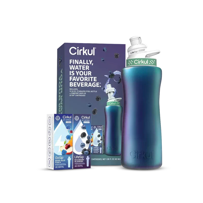Playful Geometric 32oz. Chameleon Stainless Steel Bottle Starter Kit 95KR - Deliciously Soft Cupcake Sensory Glob - Default Title