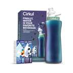 Playful Geometric 32oz. Chameleon Stainless Steel Bottle Starter Kit 95KR - Deliciously Soft Cupcake Sensory Glob Detail