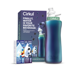 Playful Geometric 32oz. Chameleon Stainless Steel Bottle Starter Kit 95KR - Deliciously Soft Cupcake Sensory Glob Detail