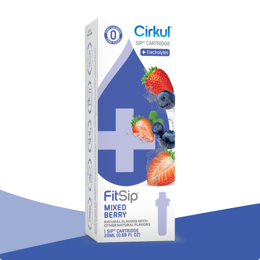 Zero-Calorie FitSip Mixed Berry EWZJ - Sugar-Free Fruit Flavor Cartridge Refill - Default Title