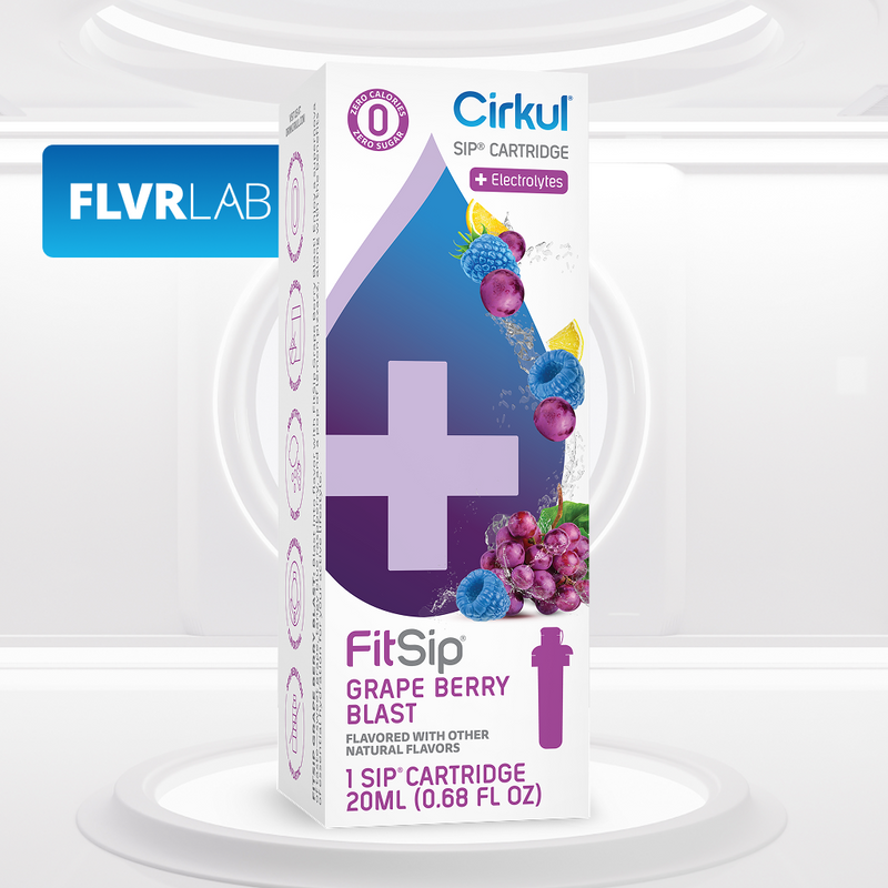 Zero-Calorie FitSip Grape Berry Blast DPFR - Vitamin-Infused Natural Refreshing Flavor Core - Default Title