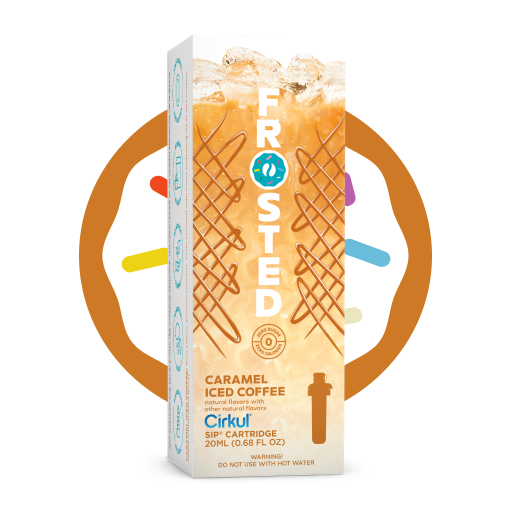 Natural Fruit Flavored Frosted Caramel Iced Coffee 9HCZ - Zero-Calorie Multi-Flavor Sip Pods for Water Bottle - Default Title
