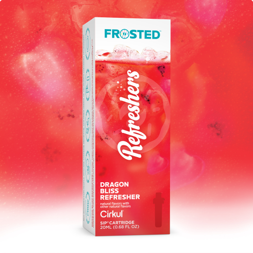 Natural Fruit Flavored Frosted Dragon Bliss Refresher 3YSL - Vitamin-Infused Natural Refreshing Flavor Core - Default Title