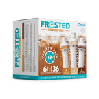Vitamin-Infused Frosted Iced Coffee 6-Pack Variety Pack RAJT - Zero-Calorie Multi-Flavor Sip Pods for Water Bottle Detail