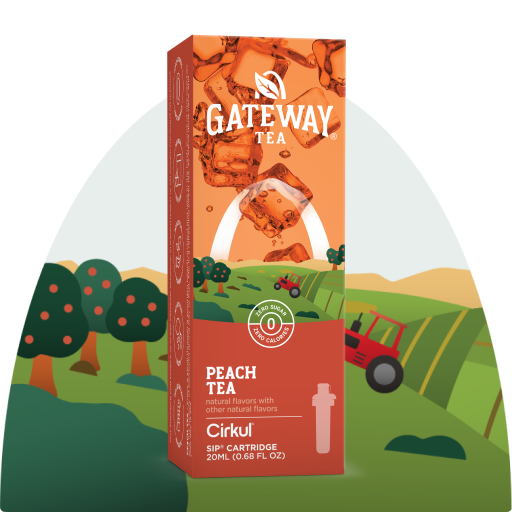 Refreshing Electrolyte Gateway Peach Tea 97HL - Zero-Calorie Multi-Flavor Sip Pods for Water Bottle - Default Title