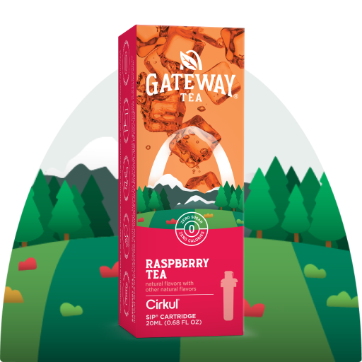 Natural Fruit Flavored Gateway Raspberry Tea TVCT - Vitamin-Infused Natural Refreshing Flavor Core - Default Title