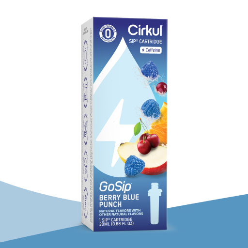 Zero-Calorie GoSip Berry Blue Punch YSFQ - Electrolyte Hydration Enhanced Taste Cartridges - Default Title