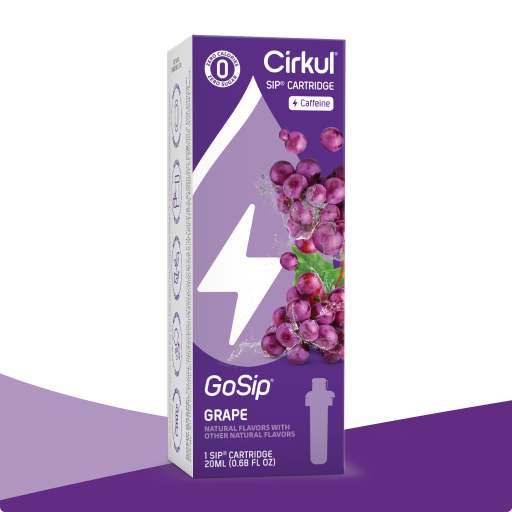 Vitamin-Infused GoSip Grape 7BNK - Electrolyte Hydration Enhanced Taste Cartridges - Default Title