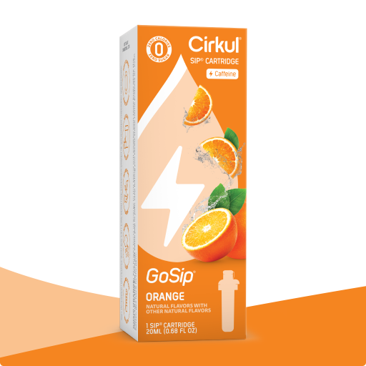 Natural Fruit Flavored GoSip Orange 54P9 - Zero-Calorie Multi-Flavor Sip Pods for Water Bottle - Default Title