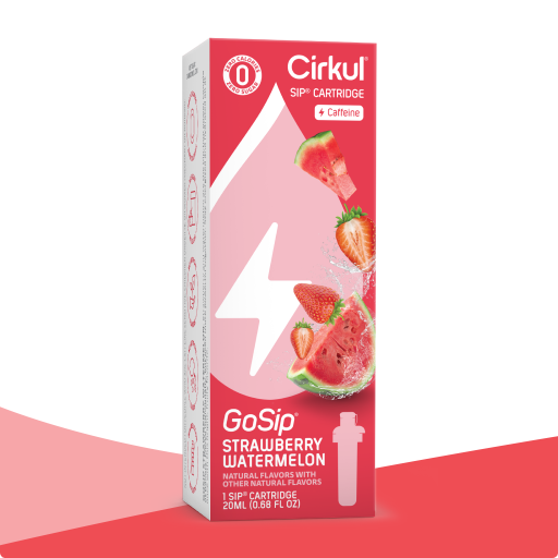 Vitamin-Infused GoSip Strawberry Watermelon 9PPX - Electrolyte Hydration Enhanced Taste Cartridges - Default Title