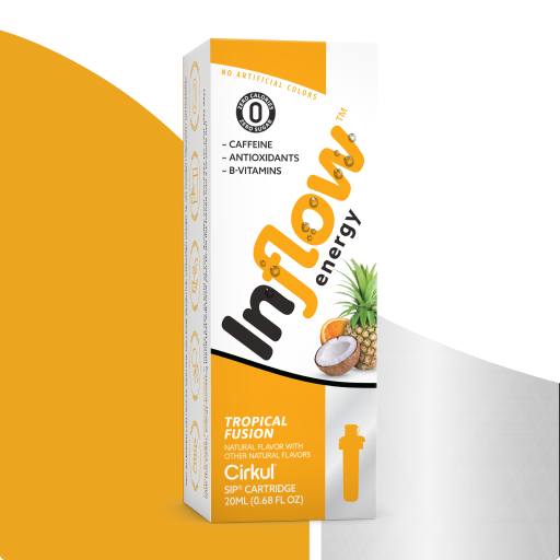 Natural Fruit Flavored Inflow Energy Tropical Fusion ZH2I - Zero-Calorie Multi-Flavor Sip Pods for Water Bottle - Default Title
