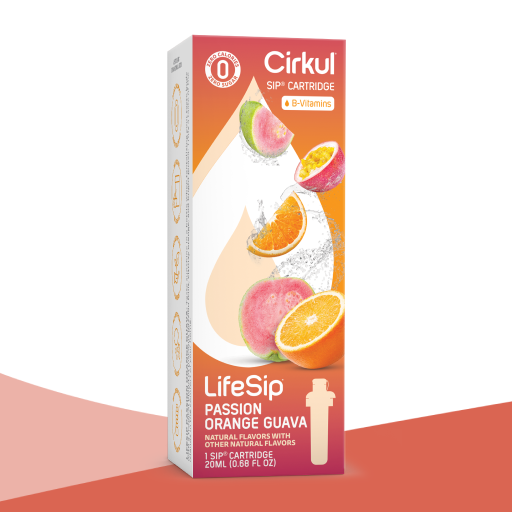 Refreshing Electrolyte LifeSip Passion Orange Guava 375X - Electrolyte Hydration Enhanced Taste Cartridges - Default Title
