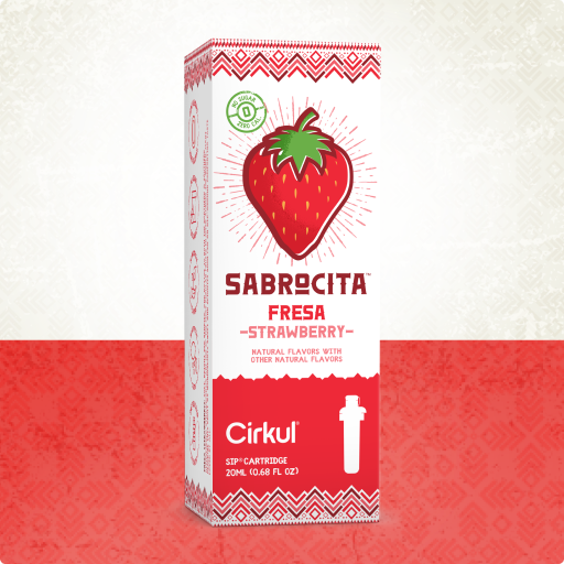 Sugar-Free Sabrocita Strawberry 3QID - Sugar-Free Fruit Flavor Cartridge Refill - Default Title