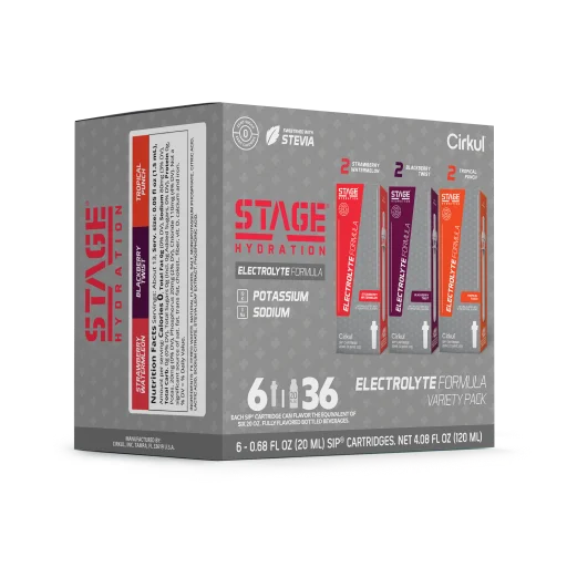 Zero-Calorie Stage 6-Pack Variety Pack 4ZSP - Sugar-Free Fruit Flavor Cartridge Refill Detail