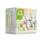 Natural Fruit Flavored Verda 6-Pack Variety Pack CT2I - Vitamin-Infused Natural Refreshing Flavor Core Detail