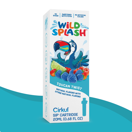 Natural Fruit Flavored Wild Splash Toucan Twist PF3X - Electrolyte Hydration Enhanced Taste Cartridges Detail